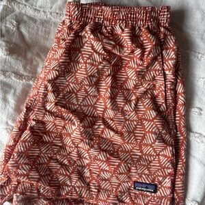 Patagonia Red and White Patterned Shorts